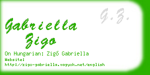 gabriella zigo business card